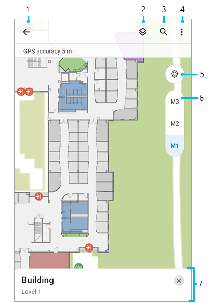 Floor-aware map and floor filter Floor-aware map and floor filter